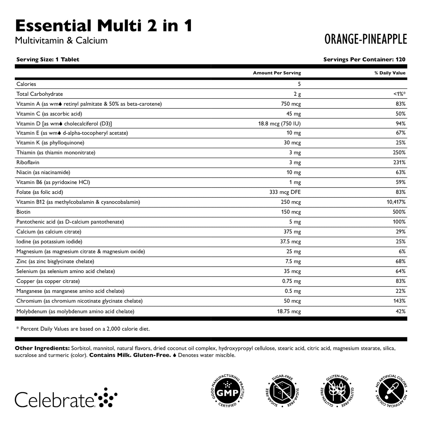 Essential Multi 2 in 1 Multivitamin with Calcium Chewable