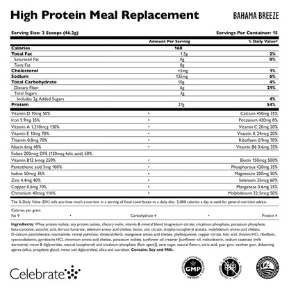 High Protein Meal Replacement Powder