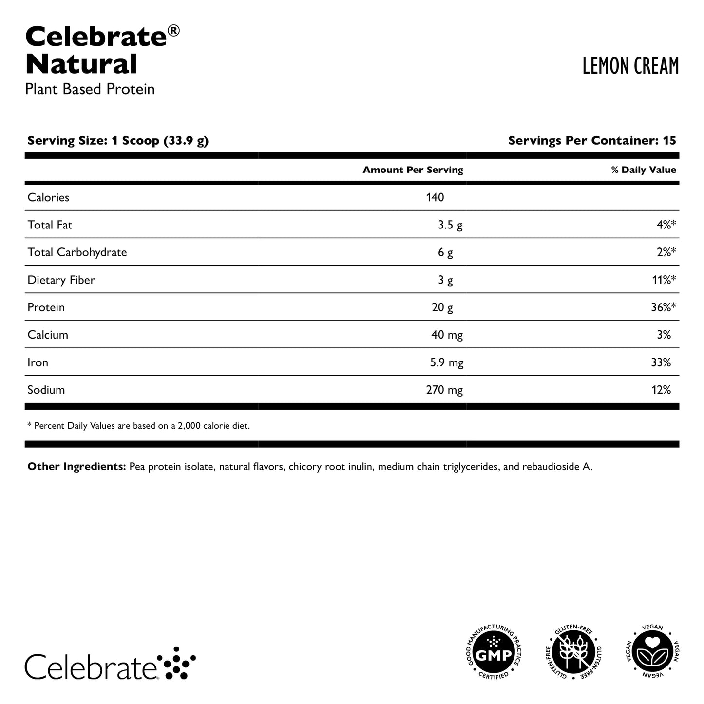 Celebrate® Natural Vegan Protein Powder