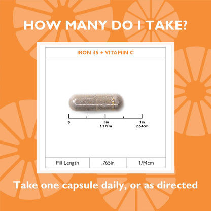 Iron 45 mg + Vitamin C Capsules