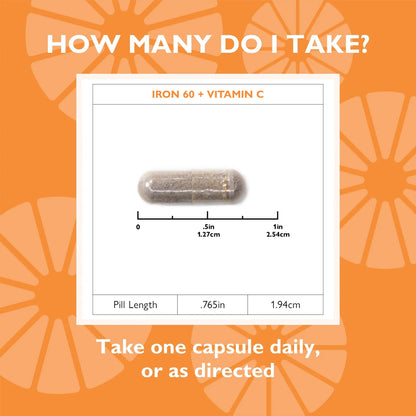 Iron 60 mg + Vitamin C Capsules