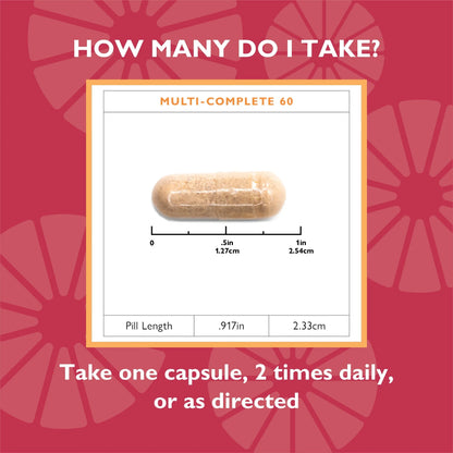 Multi-Complete 60 Bariatric Multivitamin with Iron Capsules