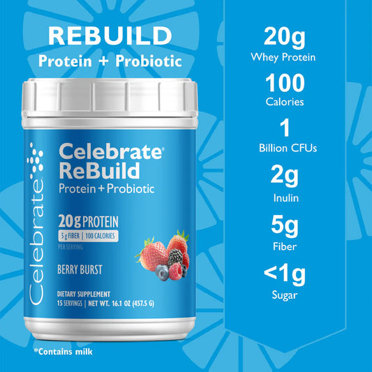 Celebrate® ReBuild Protein + Probiotic Powder